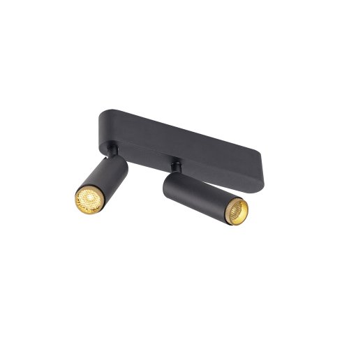SLV GRIP! S, plafondopbouwarmatuur, double, FASE, 3000K, 21W, 29&deg;, zwart / - Slv 1009047 1 h rgb - 20027443