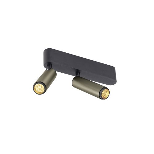 SLV GRIP! S, plafondopbouwarmatuur, double, FASE, 3000 K, 21 W, 29&deg;, brons - Slv 1009049 1 h rgb - 20027445