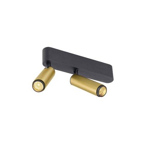SLV GRIP! S, plafondopbouwarmatuur, double, FASE, 3000K, 21W, 29&deg;, goud /  - Slv 1009051 1 h rgb - 20027447