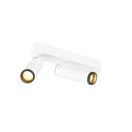 SLV GRIP! M, plafondopbouwarmatuur, double, FASE, 3000K, 28W, 42&deg;, wit / z - Slv 1009077 1 h rgb - 20027473