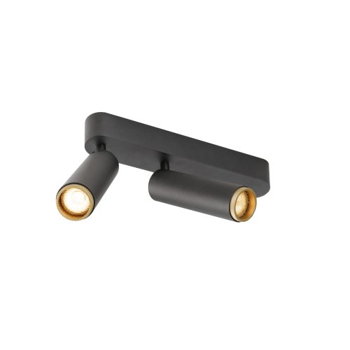 SLV GRIP! M, plafondopbouwarmatuur, double, FASE, 2700K, 28W, 42&deg;, zwart / - Slv 1009078 1 h rgb - 20027474