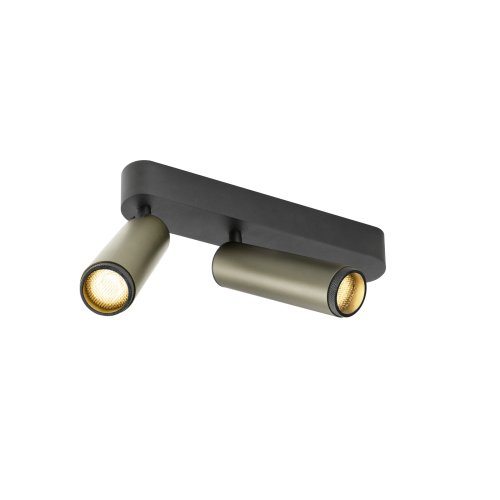 SLV GRIP! M, plafondopbouwarmatuur, double, FASE, 3000K, 28W, 42&deg;, brons / - Slv 1009081 1 h rgb - 20027477