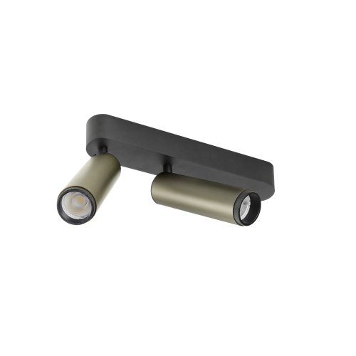 SLV GRIP! M, plafondopbouwarmatuur, double, FASE, 3000K, 28W, 42&deg;, brons / - Slv 1009081 2 rgb - 20027477
