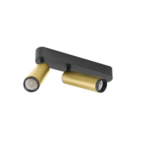 SLV GRIP! M, plafondopbouwarmatuur, double, FASE, 3000K, 28W, 42&deg;, goud /  - Slv 1009083 2 rgb - 20027479