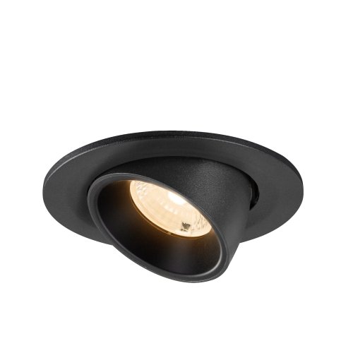 SLV NUMINOS&reg; GIMBLE XS, plafondinbouwarmatuur 2700K, 40&deg;, IP20, rond, zwar - Slv 1009382 3 rgb - 20027665