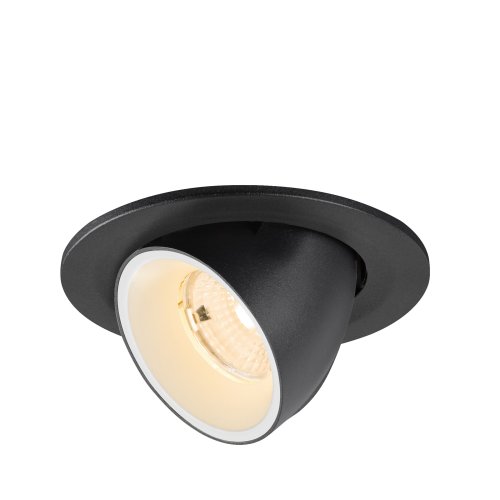 SLV NUMINOS&reg; GIMBLE S, plafondinbouwarmatuur, 2700 K, 55&deg;, IP20, rond zwar - Slv 1009386 1 h rgb - 20027668