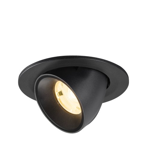 SLV NUMINOS&reg; GIMLE S, plafondinbouwarmatuur 3000K, 20&deg;, IP20, rond, zwart - Slv 1009397 1 h rgb - 20027672