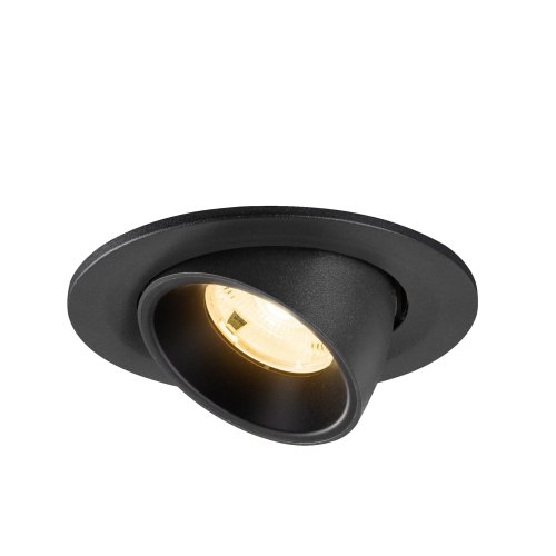 SLV NUMINOS&reg; GIMLE S, plafondinbouwarmatuur 3000K, 20&deg;, IP20, rond, zwart - Slv 1009397 3 rgb - 20027672
