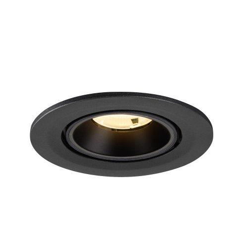 SLV NUMINOS&reg; GIMLE S, plafondinbouwarmatuur 3000K, 20&deg;, IP20, rond, zwart - Slv 1009397 4 rgb - 20027672