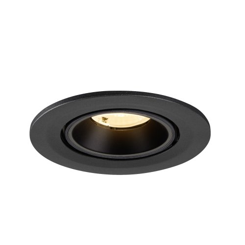 SLV NUMINOS&reg; GIMLE S, plafondinbouwarmatuur 3000K, 40&deg;, IP20, rond, zwart - Slv 1009400 4 rgb - 20027674