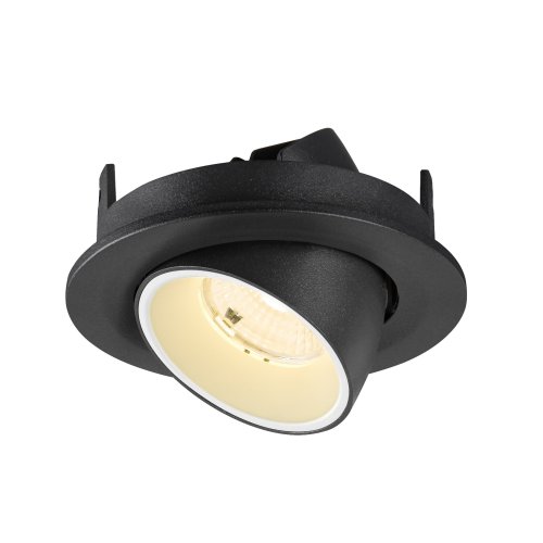 SLV NUMINOS&reg; GIMBLE S, plafondinbouwarmatuur, 3000 K, 55&deg;, IP20, rond zwar - Slv 1009404 6 rgb - 20027677