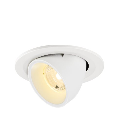 SLV NUMINOS&reg; GIMBLE S, plafondinbouwarmatuur, 3000 K, 40&deg;, IP20, rond, wit - Slv 1009410 1 h rgb - 20027679
