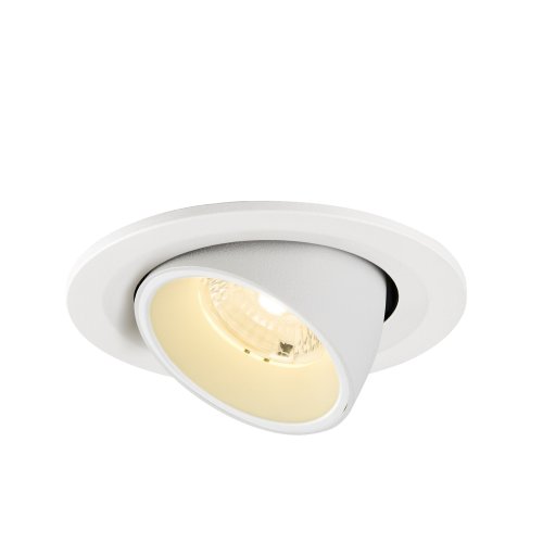 SLV NUMINOS&reg; GIMBLE S, plafondinbouwarmatuur, 3000 K, 40&deg;, IP20, rond, wit - Slv 1009410 3 rgb - 20027679