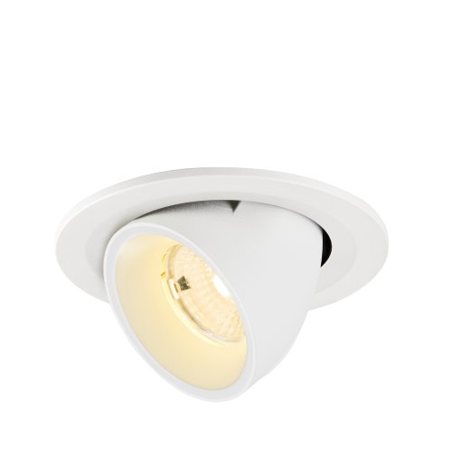SLV NUMINOS&reg; GIMBLE S, plafondinbouwarmatuur, 3000 K, 55&deg;, IP20, rond, wit - Slv 1009413 1 h rgb - 20027680