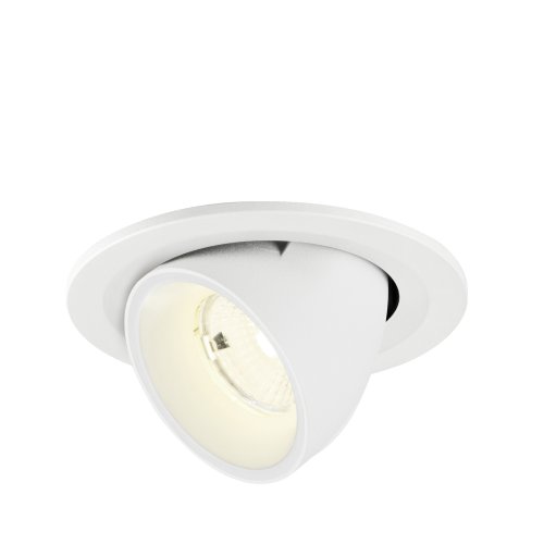 SLV NUMINOS&reg; GIMBLE S, plafondinbouwarmatuur, 4000 K, 55&deg;, IP20, rond, wit - Slv 1009431 1 h rgb - 20027689