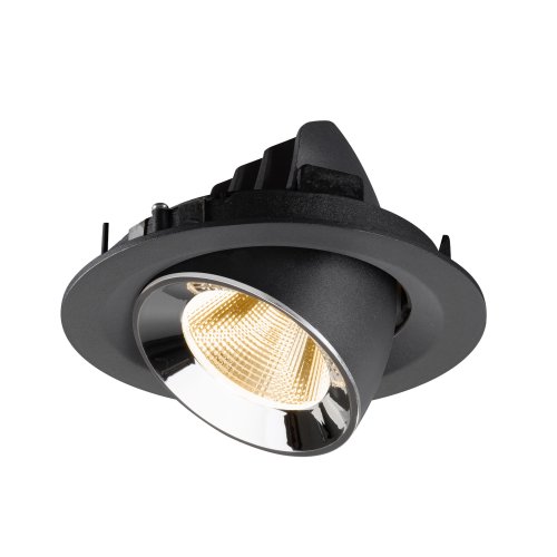 SLV NUMINOS&reg; GIMBLE M, black/chrome recessed ceiling light 2700 K 20&deg; - Slv 1009543 6 rgb - 20171889