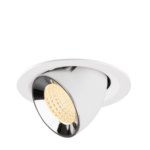 SLV NUMINOS&reg; GIMBLE M, white/chrom recessed ceiling light 2700 K 55&deg; - Slv 1009558 1 h rgb - 20171897