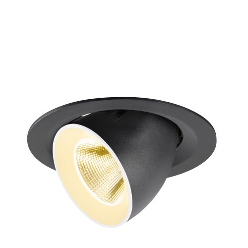 SLV NUMINOS&reg; GIMBLE M, plafondinbouwarmatuur, 3000K, 20&deg;, zwart / wit - Slv 1009560 1 h rgb - 20027754