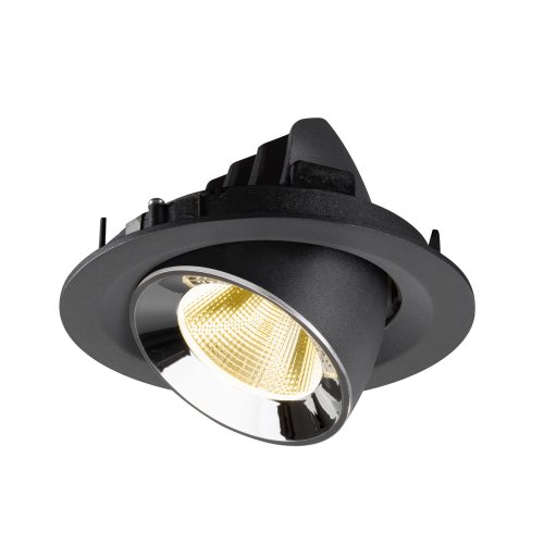 SLV NUMINOS&reg; GIMBLE M, black/chrome recessed ceiling light 3000 K 20&deg; - Slv 1009561 6 rgb - 20171898