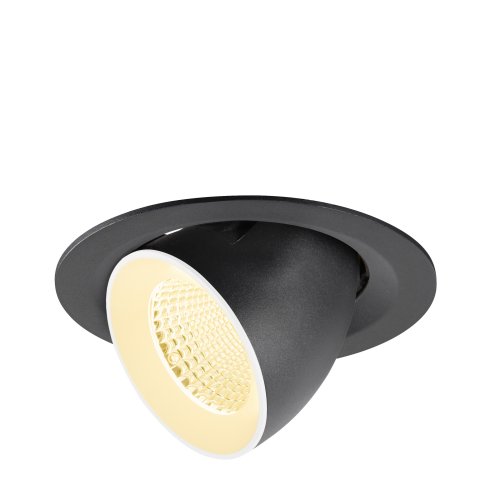 SLV NUMINOS&reg; GIMBLE M, plafondinbouwarmatuur, 3000K, 40&deg;, zwart / wit - Slv 1009563 1 h rgb - 20027756