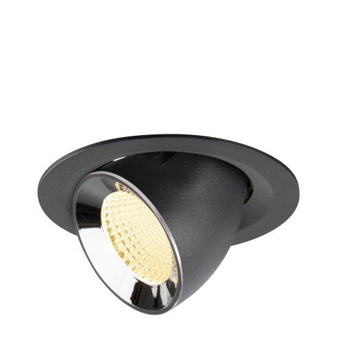 SLV NUMINOS&reg; GIMBLE M, black/chrome recessed ceiling light 3000 K 40&deg; - Slv 1009564 1 h rgb - 20171899