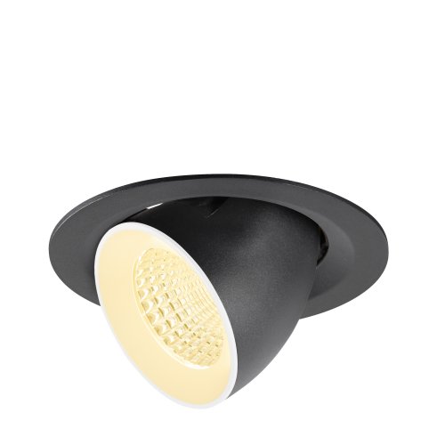 SLV NUMINOS&reg; GIMBLE M, plafondinbouwarmatuur, 3000K, 4055&deg;, zwart / wit - Slv 1009566 1 h rgb - 20027758