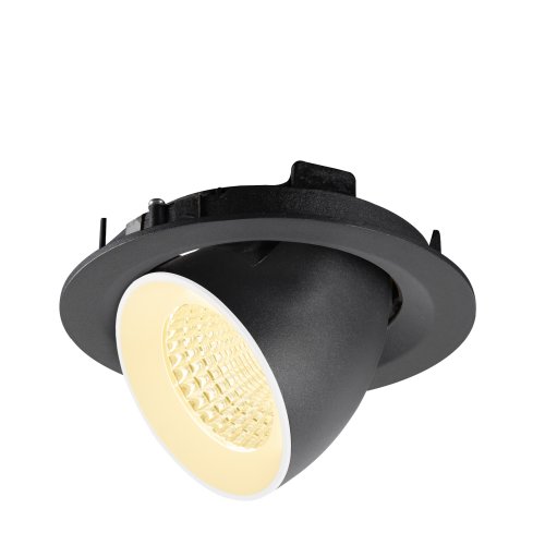 SLV NUMINOS&reg; GIMBLE M, plafondinbouwarmatuur, 3000K, 4055&deg;, zwart / wit - Slv 1009566 5 rgb - 20027758