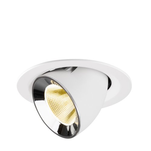 SLV NUMINOS&reg; GIMBLE M, white/chrom recessed ceiling light 3000 K 20&deg; - Slv 1009570 1 h rgb - 20171902