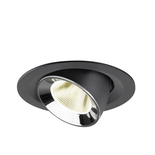 SLV NUMINOS&reg; GIMBLE M, black/chrome recessed ceiling light 4000 K 20&deg; - Slv 1009579 3 rgb - 20171907