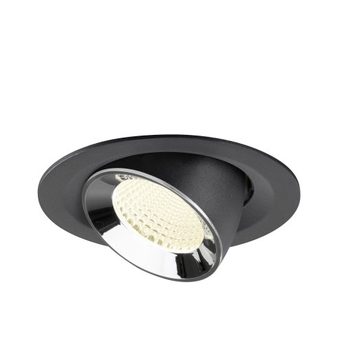 SLV NUMINOS&reg; GIMBLE M, black/chrome recessed ceiling light 4000 K 40&deg; - Slv 1009582 3 rgb - 20171908