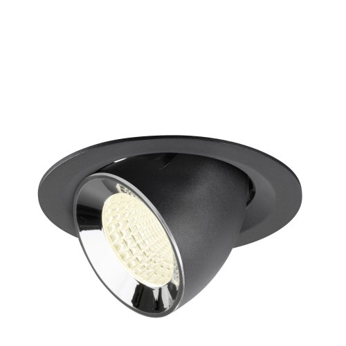 SLV NUMINOS&reg; GIMBLE M, black/chrome recessed ceiling light 4000 K 55&deg; - Slv 1009585 1 h rgb - 20171909
