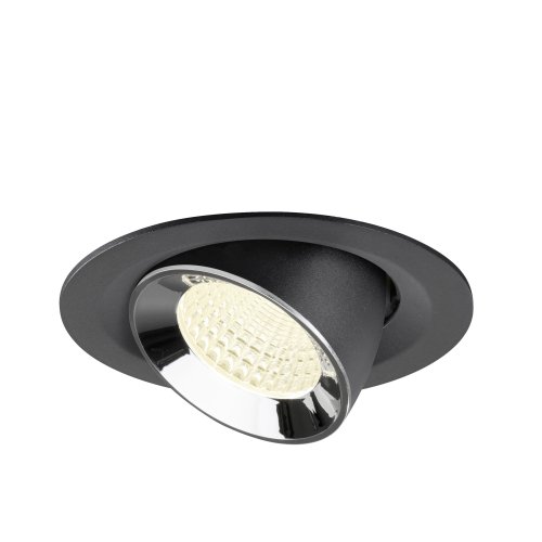 SLV NUMINOS&reg; GIMBLE M, black/chrome recessed ceiling light 4000 K 55&deg; - Slv 1009585 3 rgb - 20171909