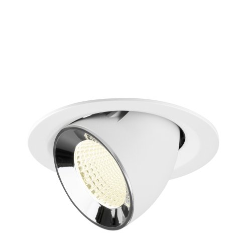 SLV NUMINOS&reg; GIMBLE M, white/chrom recessed ceiling light 4000 K 40&deg; - Slv 1009591 1 h rgb - 20171913