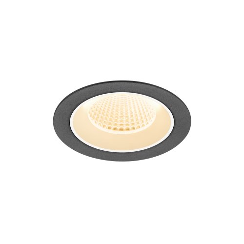 SLV NUMINOS&reg; M, plafondinbouwarmatuur, 2700 K, 40&deg;, IP20, rond zwart / wit - Slv 1009599 1 h rgb - 20027774