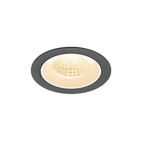 SLV NUMINOS&reg; M, plafondinbouwarmatuur 2700K, 55&deg;, IP20, rond, zwart / wit - Slv 1009602 1 h rgb - 20027776