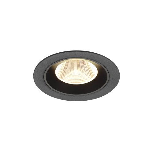 SLV NUMINOS&reg; M, plafondinbouwarmatuur 3000K, 20&deg;, IP20, rond, zwart - Slv 1009613 1 h rgb - 20027780