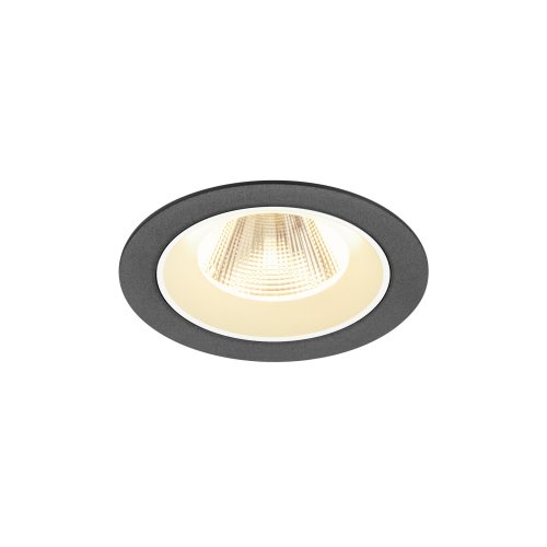 SLV NUMINOS&reg; MS, plafondinbouwarmatuur 3000K, 20&deg;, IP20, rond, zwart / wit - Slv 1009614 1 h rgb - 20027781