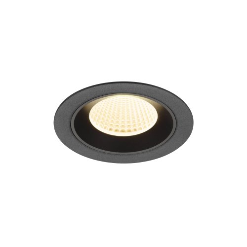 SLV NUMINOS&reg; M, plafondinbouwarmatuur 3000K, 40&deg;, IP20, rond, zwart - Slv 1009616 1 h rgb - 20027782