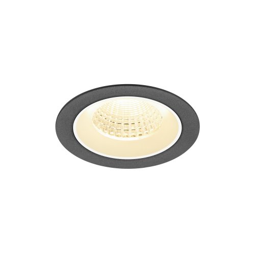 SLV NUMINOS&reg; M, plafondinbouwarmatuur 3000K, 55&deg;, IP20, rond, zwart / wit - Slv 1009620 1 h rgb - 20027785