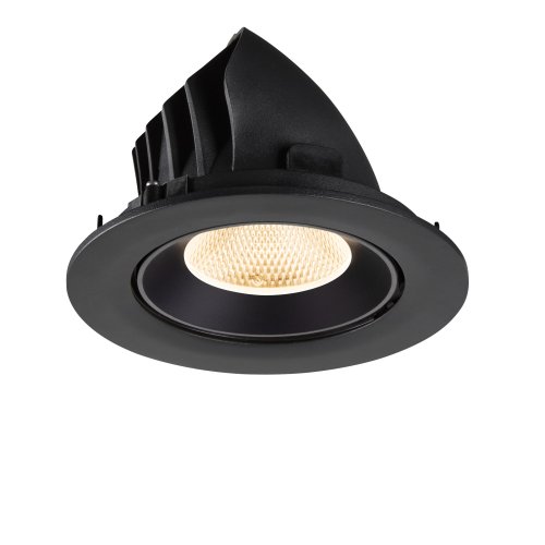 SLV NUMINOS&reg; GIMLE L, plafondinbouwarmatuur 2700K, 20&deg;, IP20, rond, zwart - Slv 1009703 7 rgb - 20027825