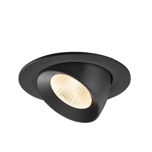 SLV NUMINOS&reg; GIMLE L, plafondinbouwarmatuur 2700K, 40&deg;, IP20, rond, zwart - Slv 1009706 3 rgb - 20027827