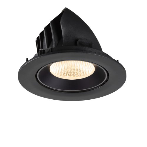 SLV NUMINOS&reg; GIMLE L, plafondinbouwarmatuur 2700K, 40&deg;, IP20, rond, zwart - Slv 1009706 7 rgb - 20027827