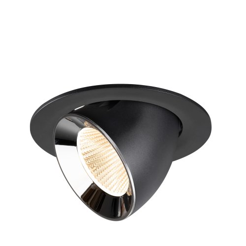 SLV NUMINOS&reg; GIMBLE L, black/chrome recessed ceiling light 2700 K 40&deg; - Slv 1009708 1 h rgb - 20171971