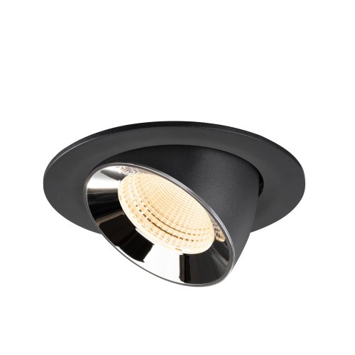 SLV NUMINOS&reg; GIMBLE L, black/chrome recessed ceiling light 2700 K 55&deg; - Slv 1009711 3 rgb - 20171972
