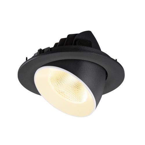 SLV NUMINOS&reg; GIMBLE L, plafondinbouwarmatuur 3000K, 20&deg;, IP20, rond, zwart - Slv 1009722 6 rgb - 20027835