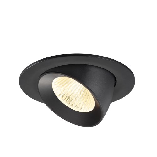 SLV NUMINOS&reg; GIMLE L, plafondinbouwarmatuur 3000K, 40&deg;, IP20, rond, zwart - Slv 1009724 3 rgb - 20027836