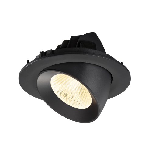SLV NUMINOS&reg; GIMLE L, plafondinbouwarmatuur 3000K, 40&deg;, IP20, rond, zwart - Slv 1009724 6 rgb - 20027836