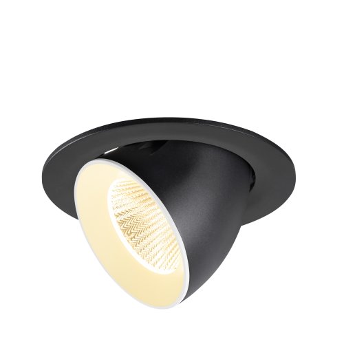 SLV NUMINOS&reg; GIMBLE L, plafondinbouwarmatuur 3000K, 40&deg;, IP20, rond, zwart - Slv 1009725 1 h rgb - 20027837