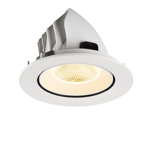 SLV NUMINOS&reg; GIMBLE L, plafondinbouwarmatuur, 3000 K, 20&deg;, IP20, rond, wit - Slv 1009731 7 rgb - 20027840