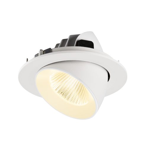 SLV NUMINOS&reg; GIMBLE L, plafondinbouwarmatuur, 3000 K, 40&deg;, IP20, rond, wit - Slv 1009734 6 rgb - 20027841
